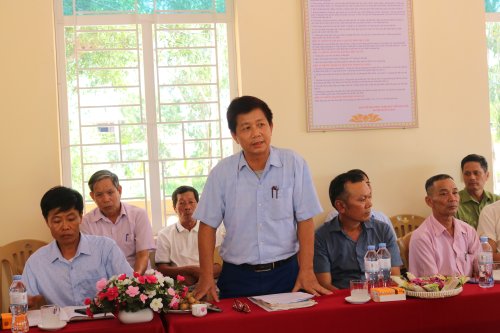 3. đồng chí Lê Đăng Bảy BT Chi bộ báo cáo tóm tắt quá trình thực hiện xây dựng thôn kiểu mẫu Bắc Đoan Vĩ.JPG